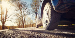 Car tyre driving spring morning for Find Insurance NI blog