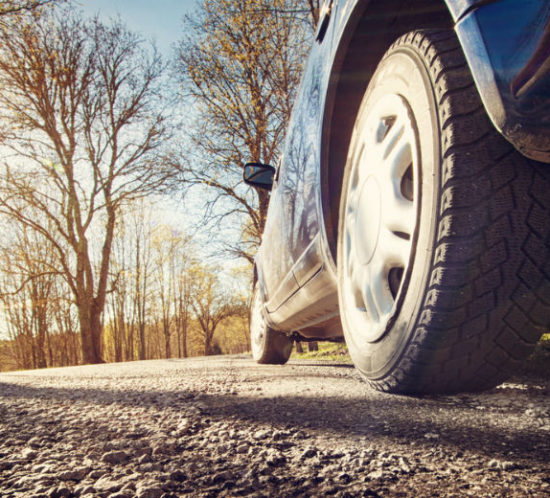 Car tyre driving spring morning for Find Insurance NI blog