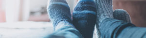 Close-up of feet in socks to depict Household insurance by Find Insurance NI